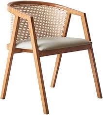 Nordic Rotan Accent Fauteuil - Comfortabele Eetkamerstoel