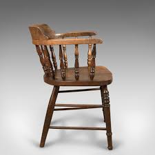 Victoriaanse Antieke Bow-Back Stoel - Engels Elm c. 1870