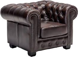 Woodkings® Chesterfield Vintage Bruin Leren Bureaustoel