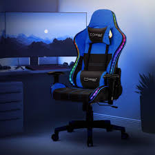 ML-Design Gaming Stoel met RGB en Bluetooth