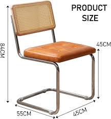 Set van 2 Rotan Eetkamerstoelen - Moderne Mid-Century Ontwerp