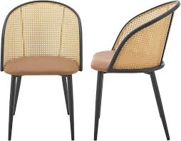Eetkamerstoelen Gagnef Set van 2 - Bruin en Zwart 82x56x55 cm