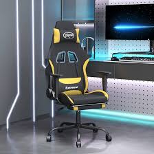 ZEYUAN Gamingstoel met Voetensteun - Zwart en Geel