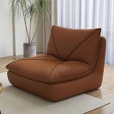 Ergonomische Extra Grote Armloze Haardstoel - Bruin