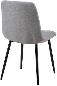 CLP Tilde Eetstoelen - Grijs Velvet met Stiksel