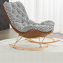 Moderne Comfort Wipstoel met Houten Voet