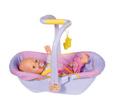 BABY born 829189 Babystoeltje voor 43 cm Pop - Met Veiligheidsgordel - Ideaal