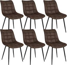 WOLTU 6x Modern Eetkamerstoelen - Comfortabel Design