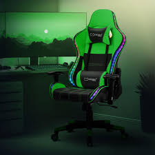 ML-Design Gaming Stoel met RGB LED en Bluetooth