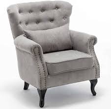BAKAJI Relaxfauteuil met Linnen Bekleding
