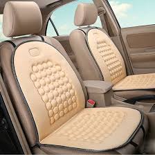 HomDSim Sferische Massage Auto Stoelkussens - Beige 2-Pack