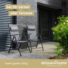 Deluxe4Home® Inklapbare Tuinstoel Set - 7-traps Verstelbaar