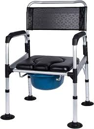 Douche Commode Stoel - 300 LB met Gewatteerde Zitting