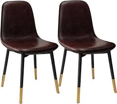 IBOWZ Faux Lederen Eetkamerstoelen - 2 Stuks