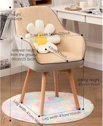 Comfortabele Fluwelen Draaistoel zonder Wielen
