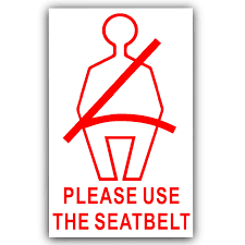 Platina Plaats 6x: Stoel Belt-RED op WHITE-EXTERNAL