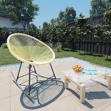 Rantry Acapulco Stoel - Beige Poly Rattan voor Buiten
