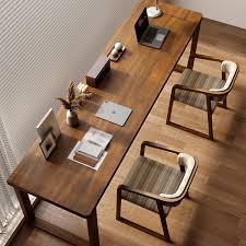 Massief Houten Dubbel Studiebureau voor Thuis