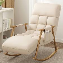 KHiry Kinderkamer Schommelstoel - Comfortabele Lounge met Verstelbare Hoofdsteun