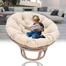 Papasan Stoelkussen - Zacht Rond Kussen voor Hangstoelen
