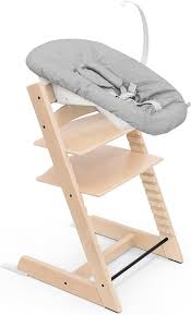 Stokke Tripp Trapp Natuur met Newborn Set Grijs - Veilig & Gezellig voor Pasgeborenen
