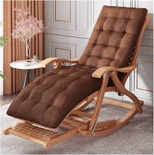 Comfortabele Verstelbare Relax-Schommelstoel met Voetsteun