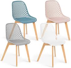 Set van 4 Mandy Stoelen - Pastel Mix