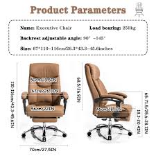 Ergonomische Executive Stoel met Voetsteun