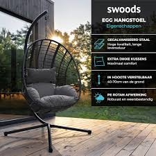 Swoods XXL Hangstoel met Stand – Perfect voor Ontspanning