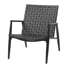 Jysk Zwarte Polyrotan Tuinstoel met Aluminium Frame