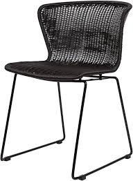 Woood Tuinstoel Wings - Polyester - Zwart - Set van 2
