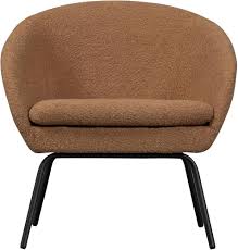 WOOOD Ditte Fauteuil Bouclé Cognac