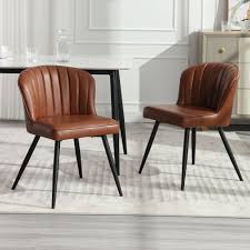 Wahson Set van 2 PU-Leren Eetkamerstoelen