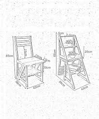 Multifunctionele Bamboe Vouwladderstoel