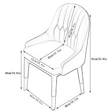 FIXARE Moderne Eetkamerstoelen met Hoge Rugleuning