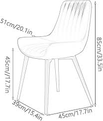 Moderne Lederen Eetkamerstoelen Set van 2