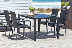 JYSK Tuinset MADERUP+GUDHJEM - Eettafel Inclusief Stoelen